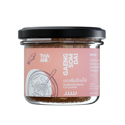 Gaeng Som Dai Currypaste, 100-g-Glas, Etikett Vorderseite