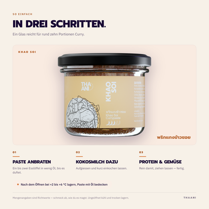 Khao Soi – Zubereitung in drei Schritten