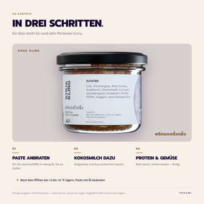 Khua Kling – Zubereitung in drei Schritten