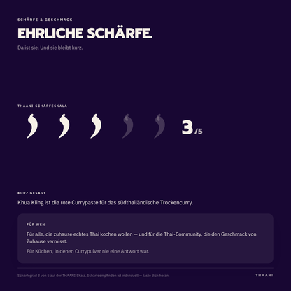 Khua Kling – Schärfegrad auf der THAANI-Skala und für wen die Sorte gemacht ist