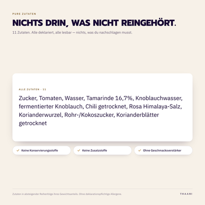 Nam Jim Look Chin – Zutatenliste: alle Zutaten deklariert, ohne Zusatz- und Konservierungsstoffe