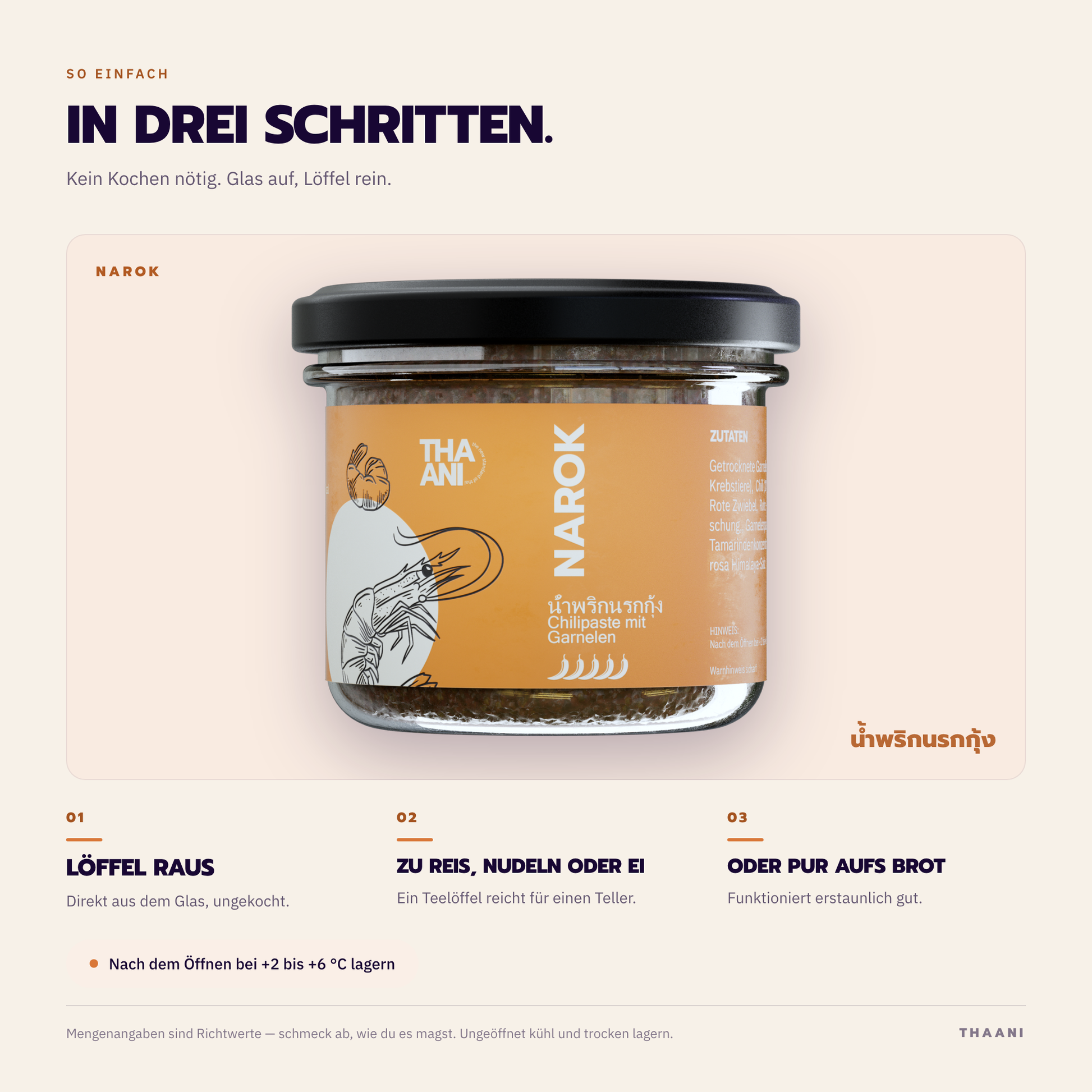 Narok – Zubereitung in drei Schritten