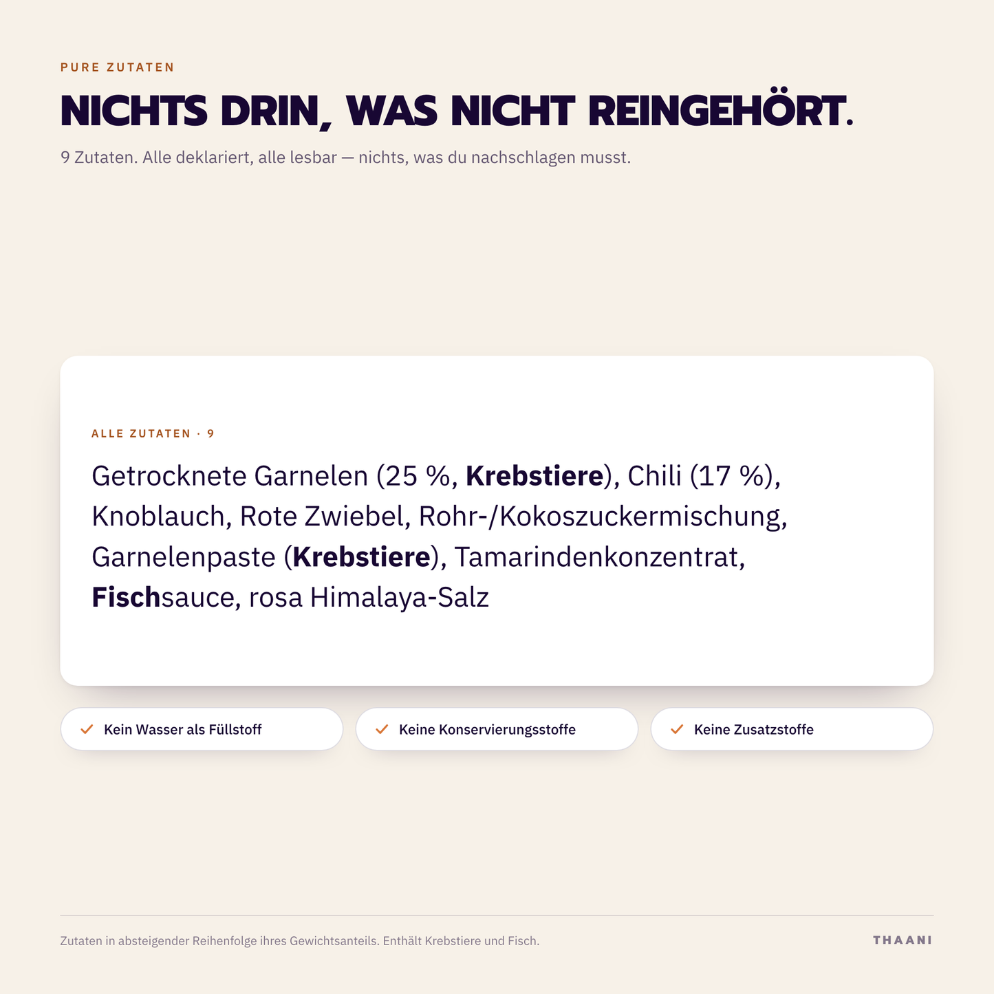 Narok – Zutatenliste: alle Zutaten deklariert, ohne Zusatz- und Konservierungsstoffe
