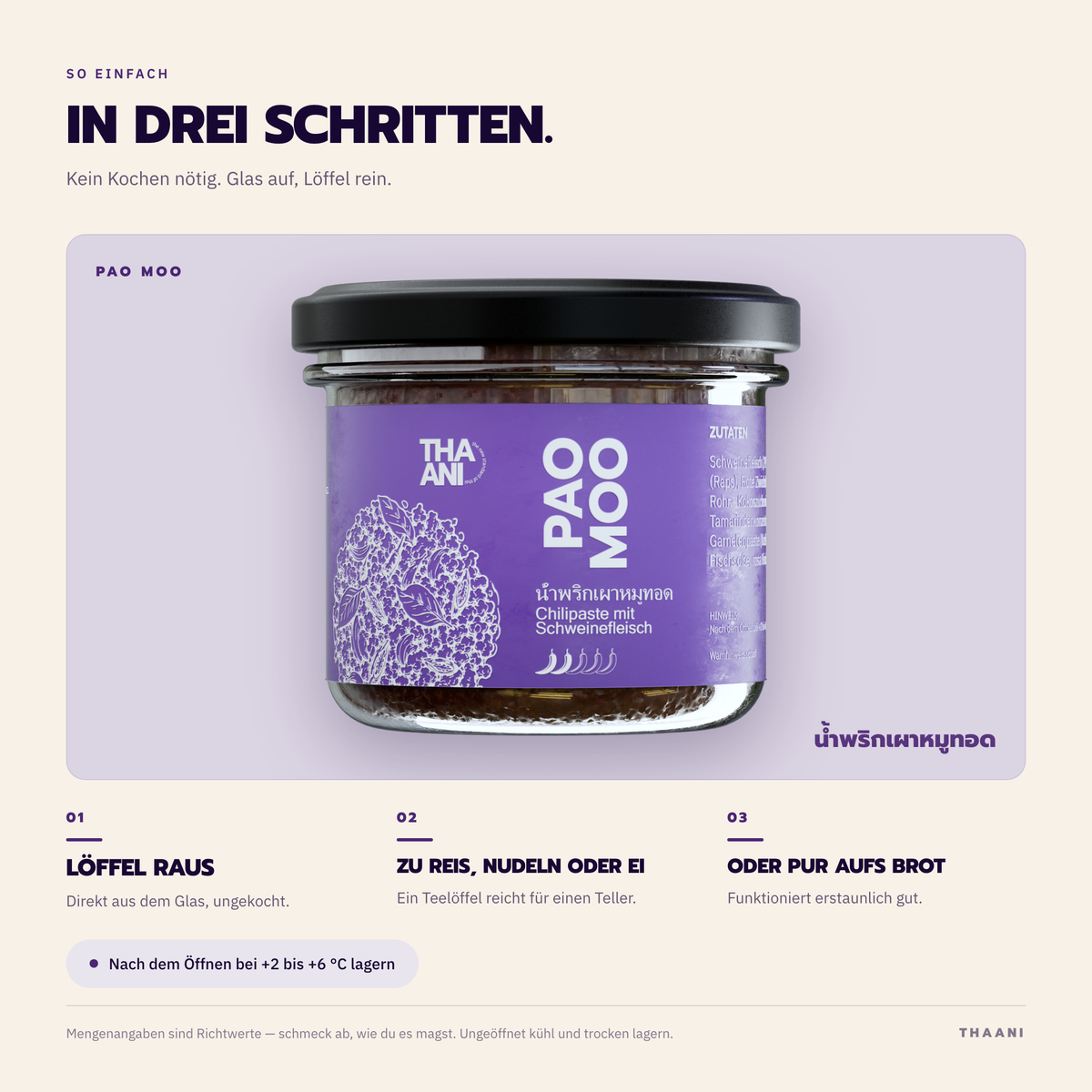 Pao Moo – Zubereitung in drei Schritten
