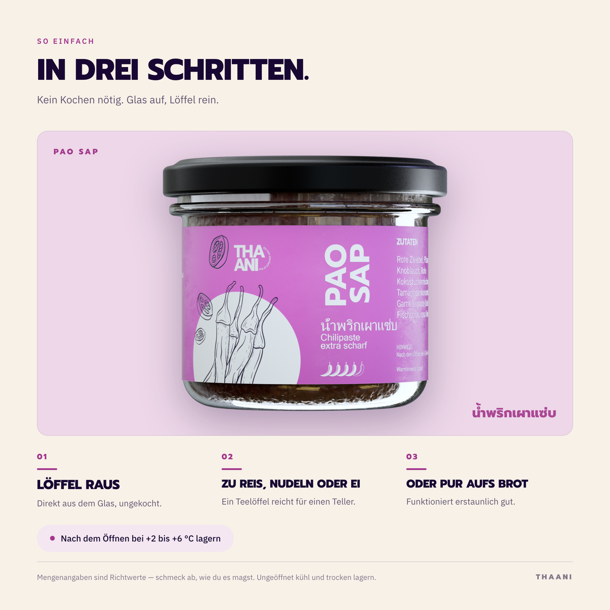 Pao Sap – Zubereitung in drei Schritten