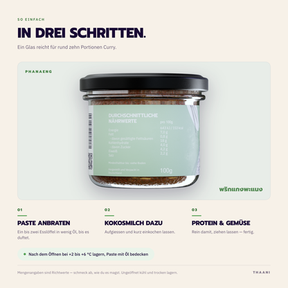 Phanaeng – Zubereitung in drei Schritten