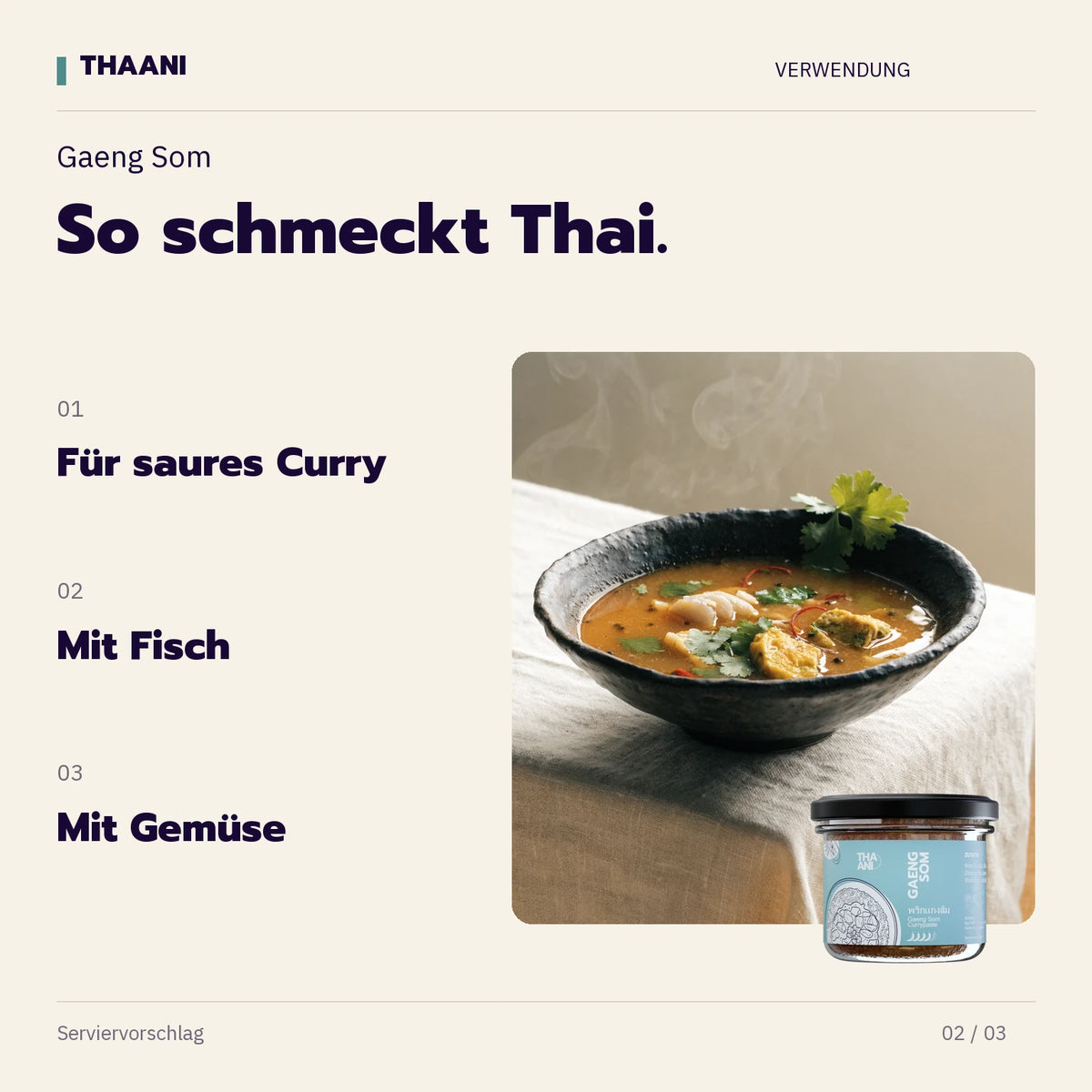 Gaeng Som – Für saures Curry, Mit Fisch, Mit Gemüse (thaani-infografik-gaeng-som-anwendung-v3)