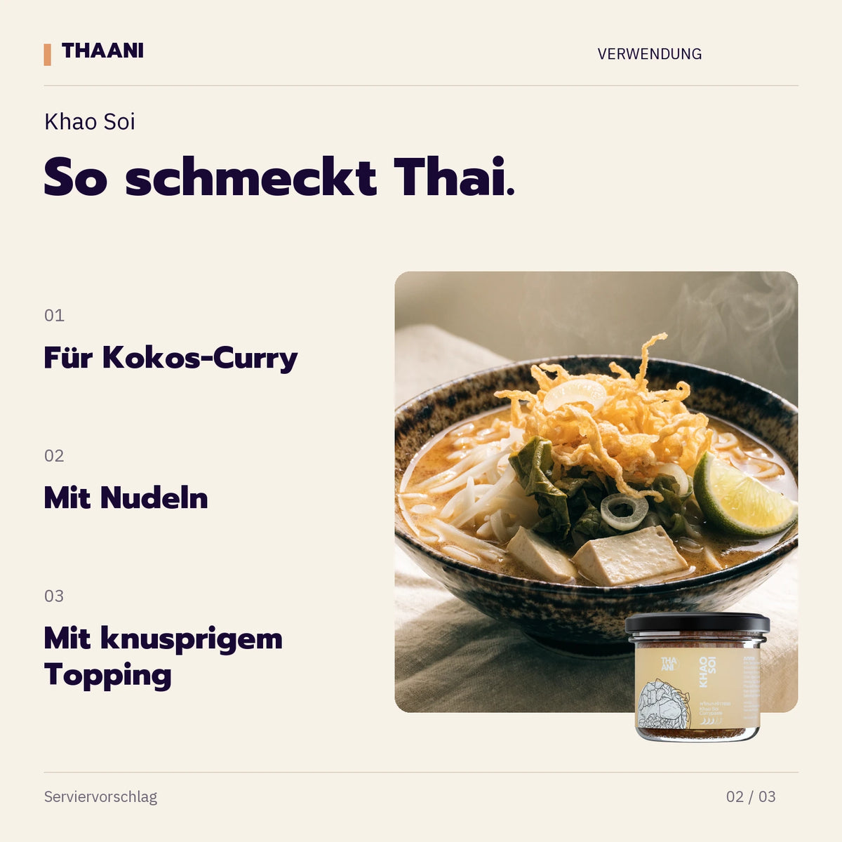 Khao Soi – Für Kokos-Curry, Mit Nudeln, Mit knusprigem Topping (thaani-infografik-khao-soi-anwendung-v3)