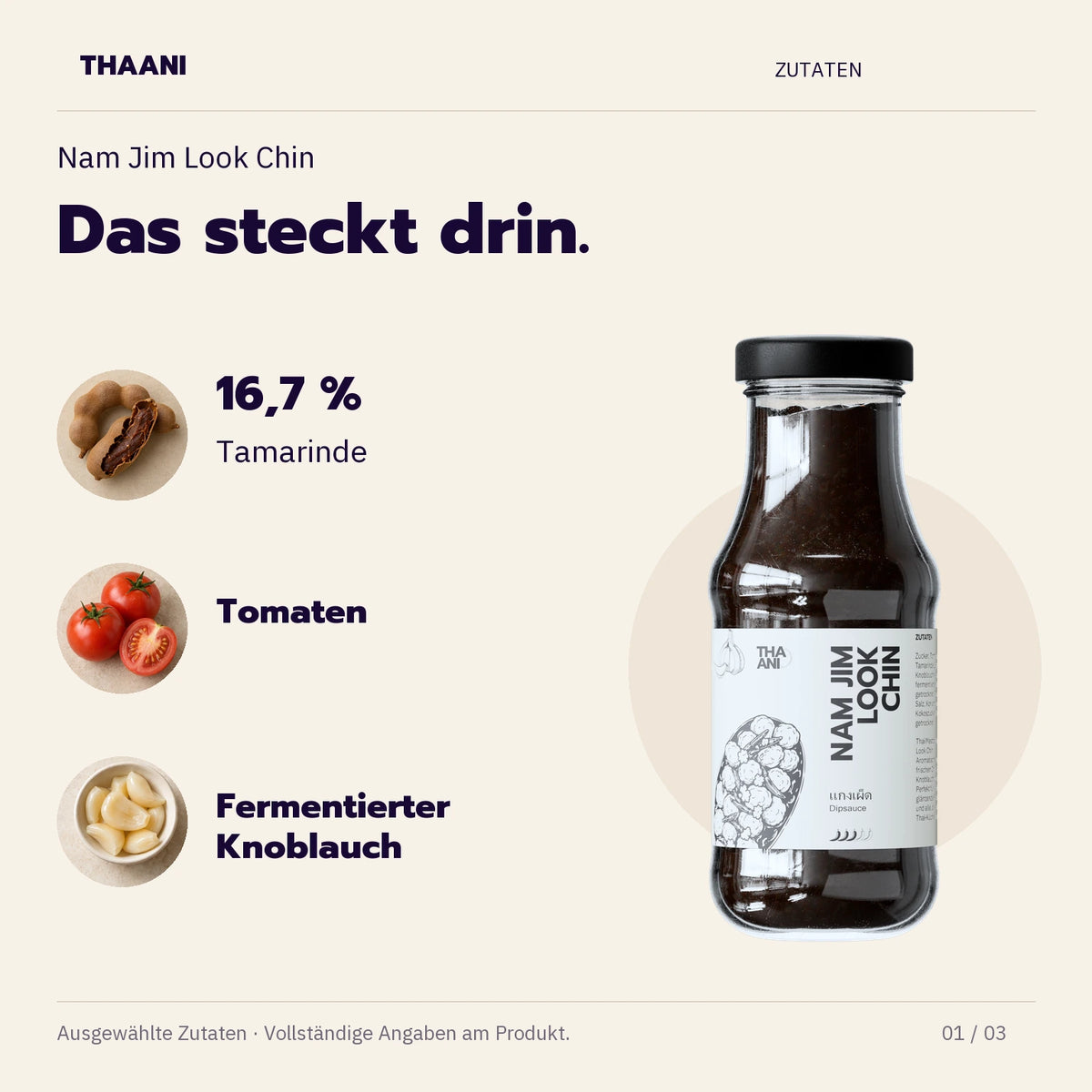 Nam Jim Look Chin – 16,7 % Tamarinde, Tomaten, Fermentierter Knoblauch (thaani-infografik-nam-jim-look-chin-zutaten-v3)