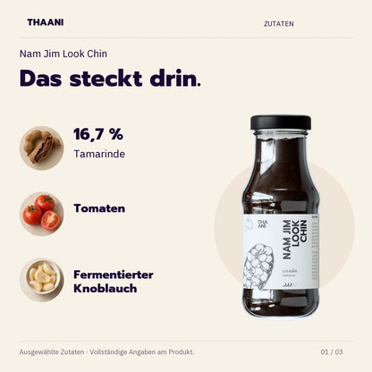 Nam Jim Look Chin – 16,7 % Tamarinde, Tomaten, Fermentierter Knoblauch (thaani-infografik-nam-jim-look-chin-zutaten-v3)