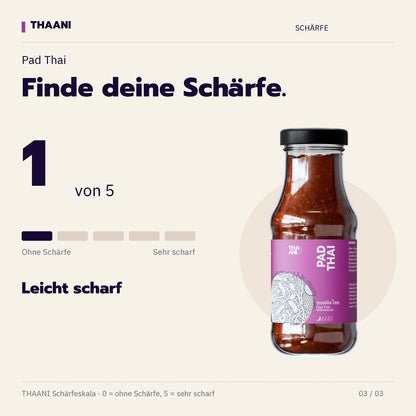 Pad Thai – Schärfegrad 1 von 5 (thaani-infografik-pad-thai-schaerfe-v3)