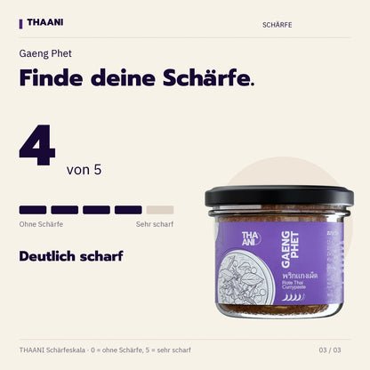 Gaeng Phet – Schärfegrad 4 von 5 (thaani-infografik-rote-currypaste-schaerfe-v3)