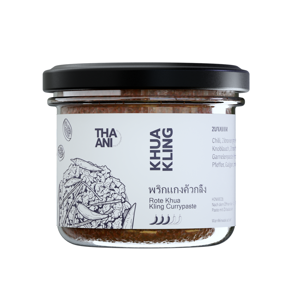 Khua Kling Currypaste, 100-g-Glas, Etikett Vorderseite