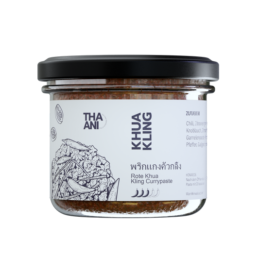 Khua Kling Currypaste, 100-g-Glas, Etikett Vorderseite