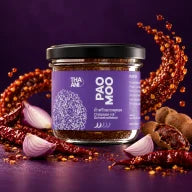 น้ำพริกหมู (Pao Moo) — น้ำพริกหมู พร้อมส่วนผสมและเครื่องเทศ