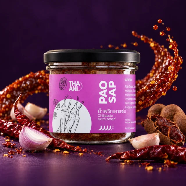 Pao Sap — Pasta di peperoncino extra piccante con ingredienti e spezie